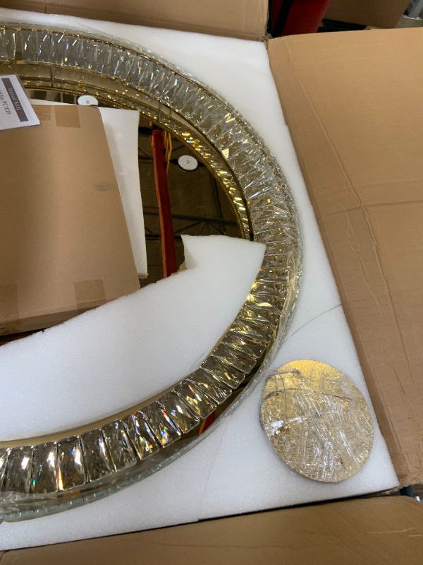 Photo 1 of dolria Modern Crystal Large Chandeliers LED Dimmable Flush Mount Ceiling Chandeliers for Living Room High Ceiling Entrance Foyer Bedroom