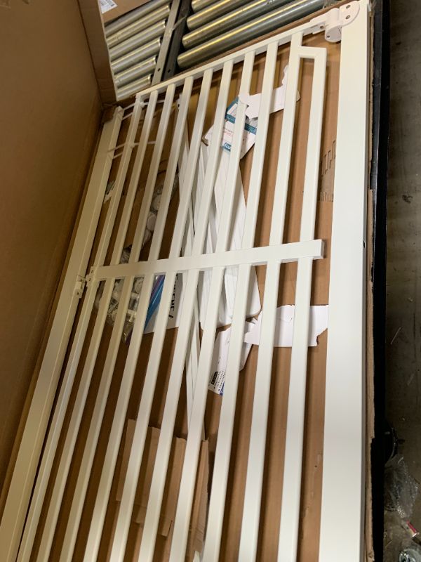 Photo 1 of Senneny 63” Extra Tall Cat Gate Auto Close & One-Hand Open, No Drilling Pressure Mounted Kits and Wall Mounted Kits, Metal Pet Gate Fits Openings 29.5” to 33.4” Wide, White