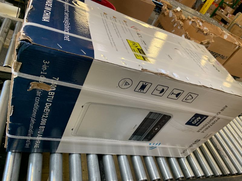 Photo 1 of Shinco 12,000 BTU Portable Air Conditioner with WiFi, Portable AC Unit with Built-in Cool, 3-in-1 Cooling Fan & Dehumidifier for Rooms up to 400 Sq.Ft, Remote, 24H Timer, Installation Kits