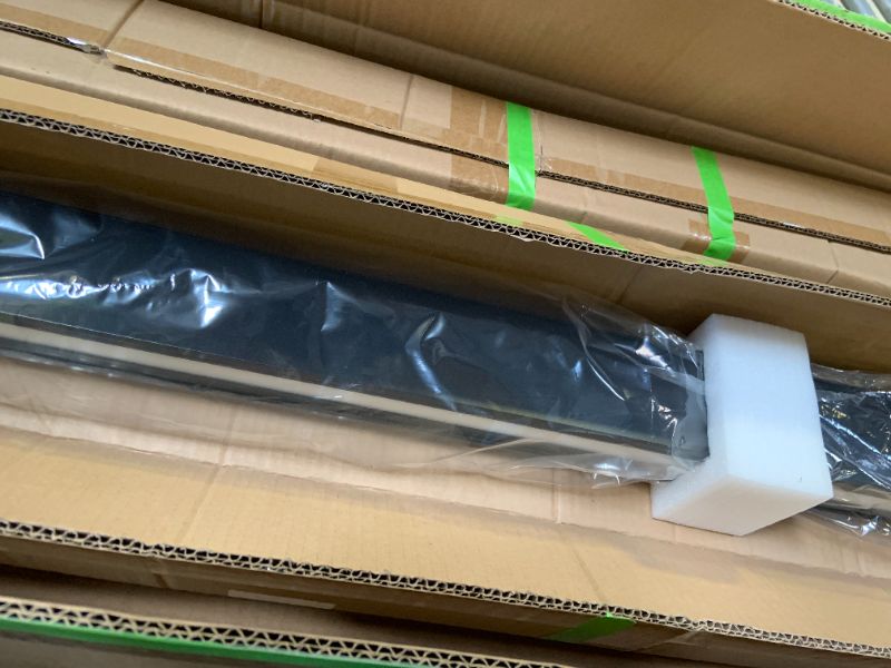 Photo 1 of Xbuyee 8FT Linkable LED Linear Light, 100/90/80/70/60W Adjustable, 3000K/4000K/5000K Selectable Linear Lighting Fixture, 0-10V Dimmable Architectural Hanging Office Shop Light for Retails, ETL 2Pack