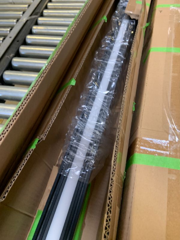 Photo 1 of Xbuyee 8FT Linkable LED Linear Light, 100/90/80/70/60W Adjustable, 3000K/4000K/5000K Selectable Linear Lighting Fixture, 0-10V Dimmable Architectural Hanging Office Shop Light for Retails, ETL 2Pack