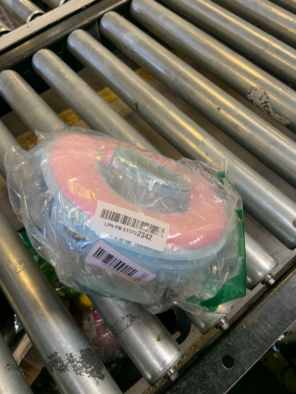Photo 1 of Sponge Core Dog Cone, Inflatable Dog Cone Collar Alternative, Dogs Donut Collar After Surgery, Soft Cone for Large Medium Small Dogs to Stop Licking, No Inflation Required, Clear View(Size 3, Pink)