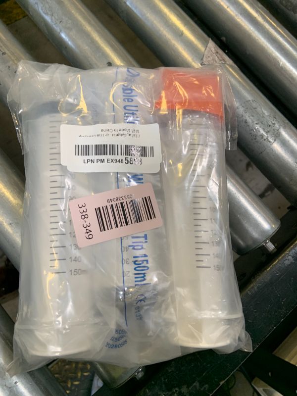 Photo 1 of 150ml Large Syringes for Liquid, Oral, Scientific Labs, Measurement, Dispensing, with Cap- 3 Pack 150 ml Syringe