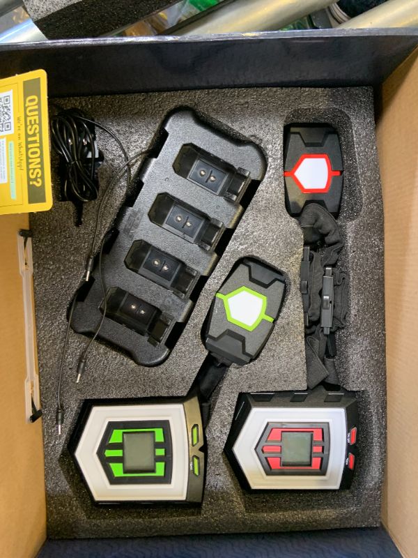 Photo 1 of Squad Hero Rechargeable Laser Tag 360° Sensors + LCDs - Set of 4 - Easter Gift Ideas for Kids Teens and Adults Boys & Girls Family Fun - Cool Teenage Lazer Group Activity, Teen Gifts Ages 8+ Year Old