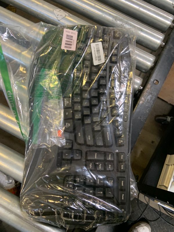 Photo 1 of MEETION Wireless Ergonomic Keyboard, Wave Keys Wrist Rest Natural Typing Keyboard, 2.4G Cordless USB A and USB C Adapter, Wireless Computer Keyboard Compatible with Windows/Mac/PC/Laptop, Black