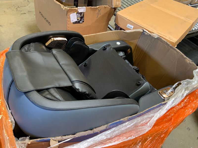 Photo 1 of MEROUS 4D Zero Gravity Massage Chair Recliner, SL-Track Shiatsu Massage Chair Full Body with Voice Control,Body Scan,Waist Heating,Bluetooth,Foot Rollers,32 Airbags&Extended Footrest (Gray)