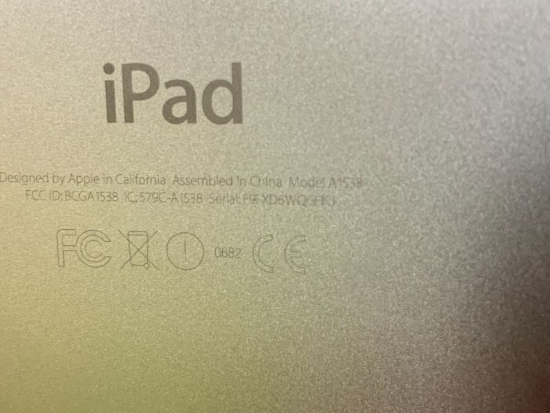 Photo 1 of Apple Ipad Mini 4 A1538 7.9"