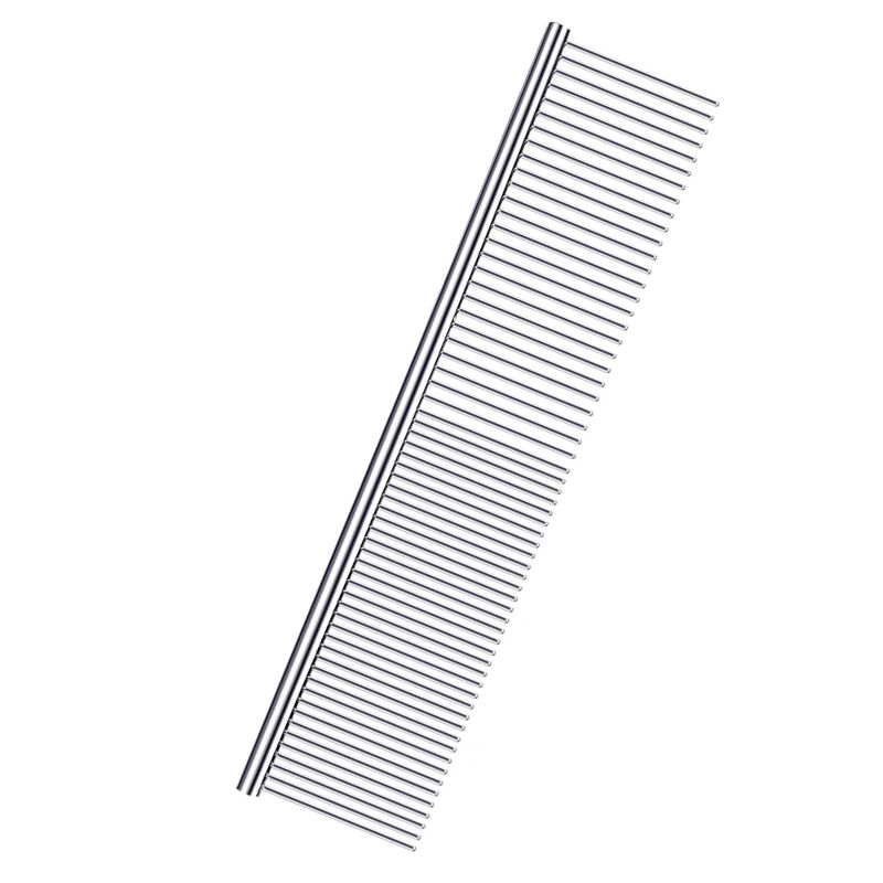 Photo 1 of Taokechel Pet Grooming Combs with Rounded Tips, Stainless Steel Bristles, Easy Detangling Tool for Long & Short Haired Dogs, Cats, and Other Furry Friends, Ideal for Daily Brushing
