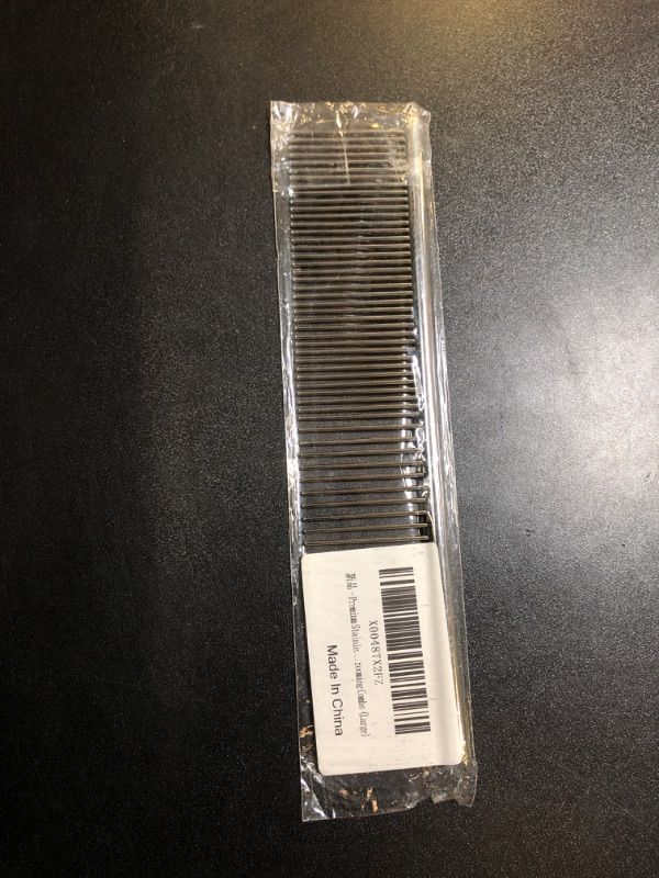 Photo 1 of Taokechel Pet Grooming Combs with Rounded Tips, Stainless Steel Bristles, Easy Detangling Tool for Long & Short Haired Dogs, Cats, and Other Furry Friends, Ideal for Daily Brushing
