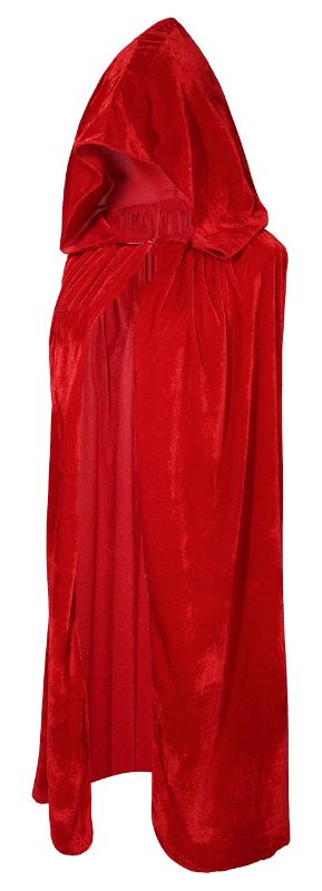 Photo 1 of Crizcape Kids Costumes Capes Cloak with Hood for Halloween Party 8-18 Years Red
