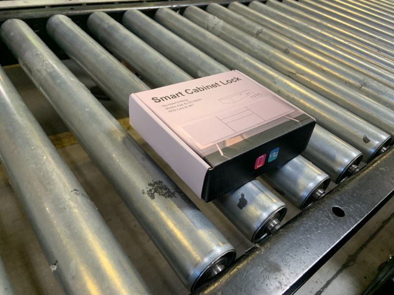 Photo 1 of Drawer Lock RFID Card NFC Hidden Cabinet Lock for Kitchen Pantry Furniture eLinkSmart Cupboard Door with iOS Watch APP Child Safety No Drilling Required Gray