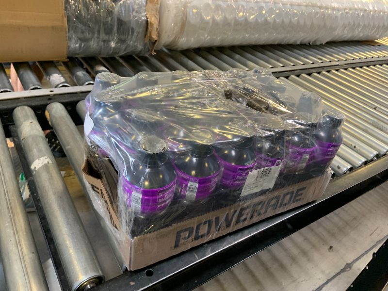 Photo 1 of POWERADE Sports Drink Grape, 20 Ounce (Pack of 24) EXP 10/13/2025
