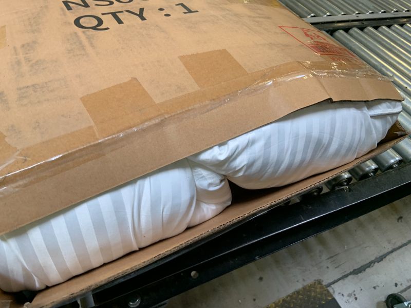 Photo 1 of Basic Beyond King Size Pillows Set of 4 - Soft 20 x 36 Inches 4 Pack King Down Alternative Pillows for Back, Stomach or Side Sleepers, White