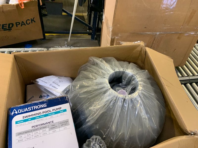 Photo 1 of AQUASTRONG Sand Filter Pump for Inground Pool with Timer, 20in, 1.5 HP, Max 8100GPH for Pools Up to 32000GAL, 6-Way Valve, Enhanced Circulation for Crystal-Clear Pool
