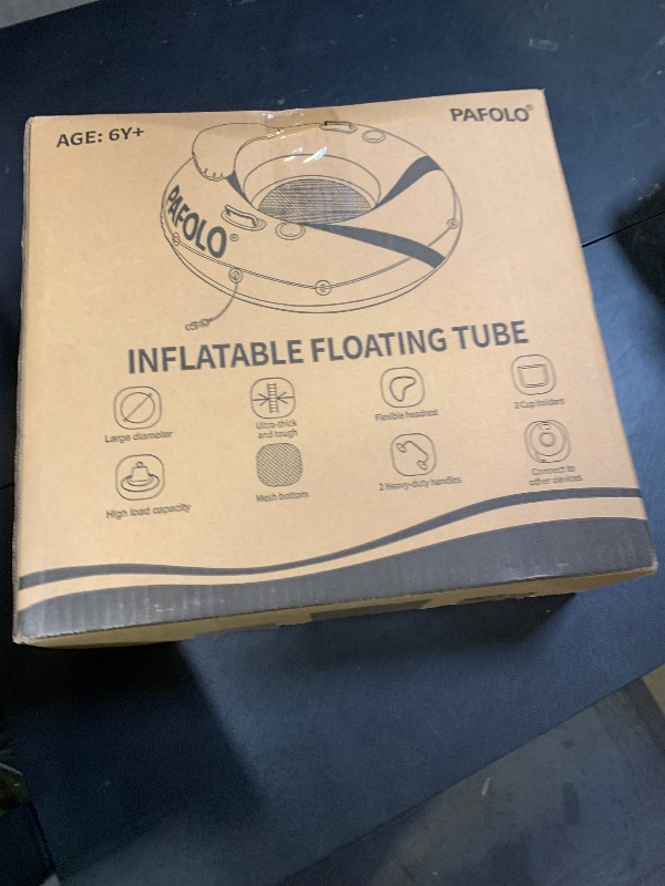 Photo 1 of River Tubes for Floating Heavy Duty, Pool Float Adult, 53" Inflatable Float Tube for Beach Lake Rafting, River Floats with Mesh Bottom