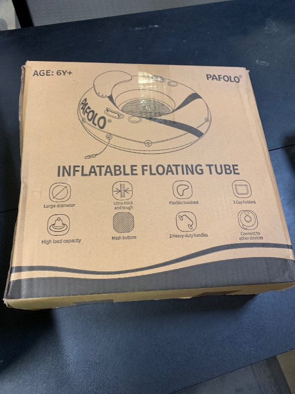 Photo 1 of River Tubes for Floating Heavy Duty, Pool Float Adult, 53" Inflatable Float Tube for Beach Lake Rafting, River Floats with Mesh Bottom