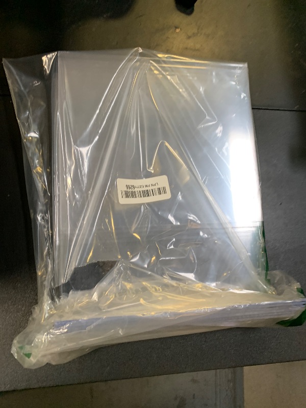 Photo 1 of SUNEE 6 Packs Clear Plastic Sign Holders for 8.5x11 Paper, Vertical L-shape Frame for Displaying Signs and Menus