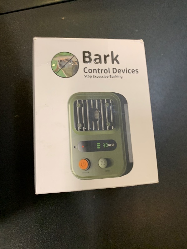 Photo 1 of Anti Barking Devices, Auto Bark Deterrent Devices with 3 Modes, Rechargeable Dog Sonic Barking Deterrent, Barking Box Barking Control Devices, Dog Barking Silencer for Indoor and Outdoor Use?Green?9