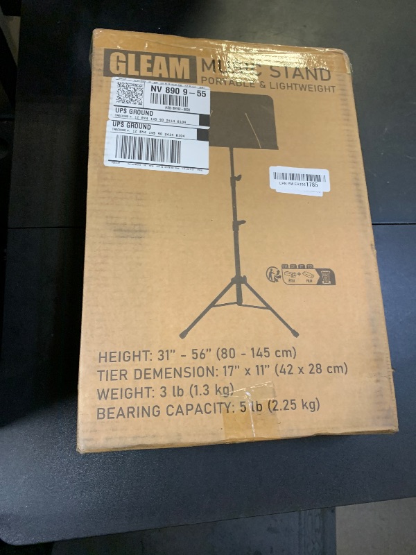 Photo 1 of GLEAM Sheet Music Stand Lightweight with Carrying Bag - Portable for Children and Carrying out Dual Use Desktop Book Stand