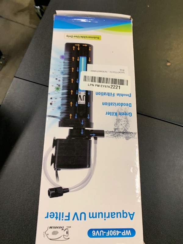Photo 1 of Aquarium Filter U-V w/Scientific 3,6,12,24H Timer 200GPH for 20-75Gal Fish Turtle Tank Bio Sponge Internal Filter Power Pump Deodorization Saltwater Freshwater Killing Green Clean Machine Air Supply
