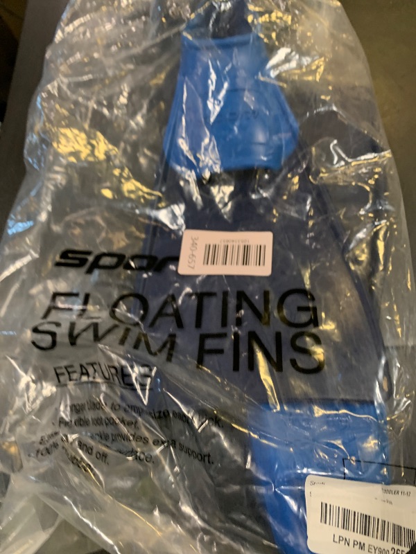 Photo 1 of Sporti Essential Floating Swim Fins - NavyBlue - Toddler 11-12