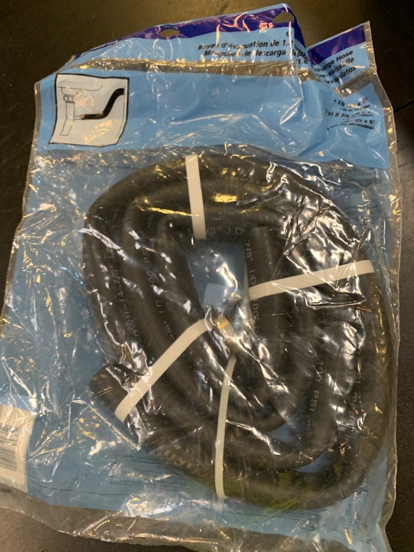 Photo 1 of Plumb Pak PP855-71 Dishwasher Discharge Hose With (2) Clamps, 7/8 in x 6 ft, Rubber
