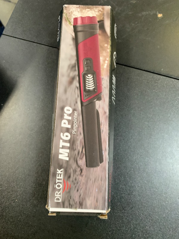 Photo 1 of DR.ÖTEK Metal Detector Pinpointer for Adults & Kids, IP68 Fully Waterproof underwater metal detector wand Handheld Pin Pointer with LCD Screen & LED Light, 360°High Sensitivity Accuracy Detection, Red
