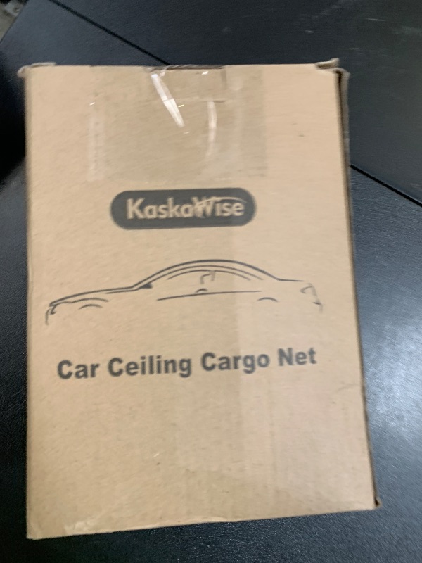 Photo 1 of Kaskawise SUV Car Ceiling Cargo Net Pocket,35.4"x23.6" Double-Layer Mesh Car Roof Storage Organizer for Ford,F150,Jeep,Honda CRV,RAV4,Van Organizers and Storage,Camping Accessories