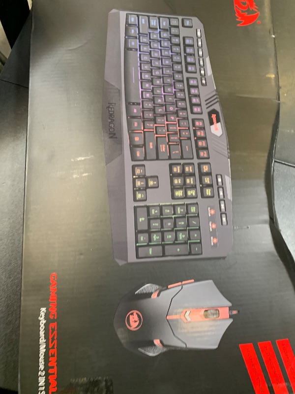 Photo 1 of Redragon S101 Gaming Keyboard, M601 Mouse, RGB Backlit Gaming Keyboard, Programmable Backlit Mouse, Value Combo Set [New Version]