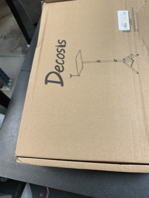 Photo 1 of DECOSIS Projector Stand Tripod from 23" to 46", Laptop Tripod Stand Height Adjustable with Gooseneck Phone Holder, Laptop Floor Stand for Office, Home, Stage, Studio, DJ Racks Holder Mount