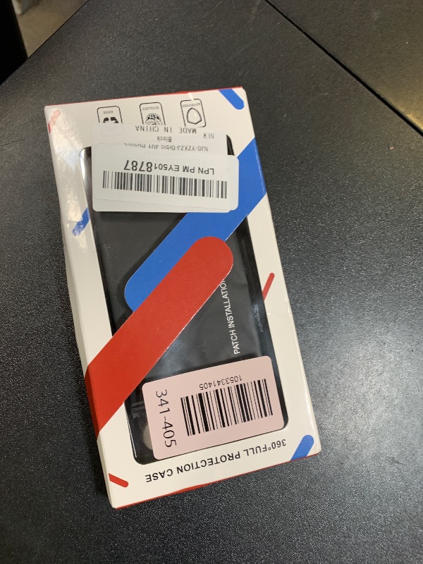 Photo 1 of Nijiadi Case for Orbic Phone with Glass Screen Protector, [3 Position Ways] Kickstand Metal Silicone TPU Shockproof Protective Cover - Black