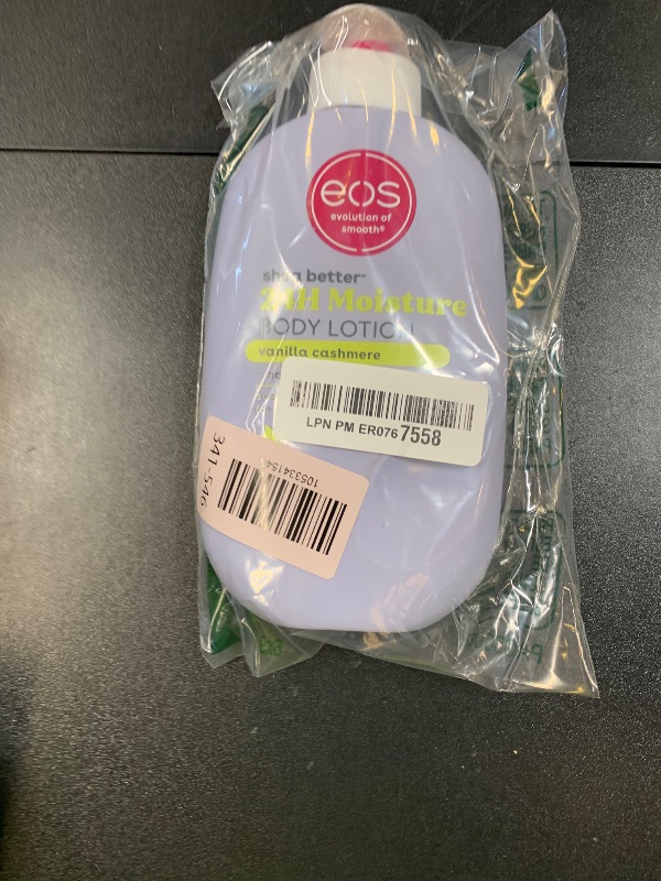 Photo 1 of eos Shea Better Body Lotion Vanilla Cashmere, 24-Hour Moisture Skin Care, Lightweight & Non-Greasy, Natural Shea, Vegan, Vanilla Body Lotion, 16 fl oz
