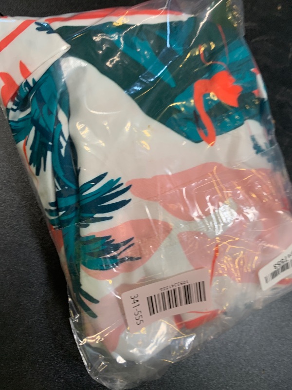 Photo 1 of Cromoncent Matching Hawaiian Outfits for Family, Dad and Son Matching Luau Beach Tropical Shirts Mommy Daughter Tropical Sets?Hawaiian Dress?Flamingo White,11-12Y=Tag170