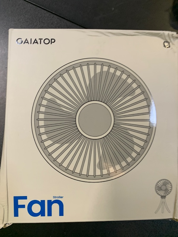 Photo 1 of Gaiatop Oscillating Baby Stroller Fan with LED Night Light, 4 Speeds Cooling Rechargeable 360° Rotate Clip On, Battery Operated Small Portable Fans for Car Seat Crib Treadmill Travel