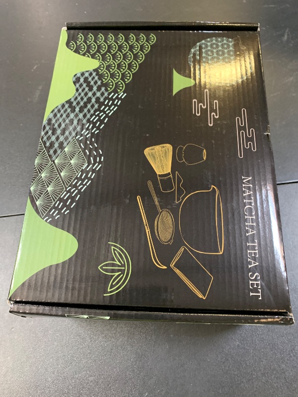 Photo 1 of 7Pcs Japanese Matcha Tea Set, Matcha Kit with Matcha Bowl (with Pouring Spout), Matcha Whisk, Whisk Holder, Strainer - Elegant Matcha Set for Gifting and Personal Use, Gift Box Packaging (Purple;)