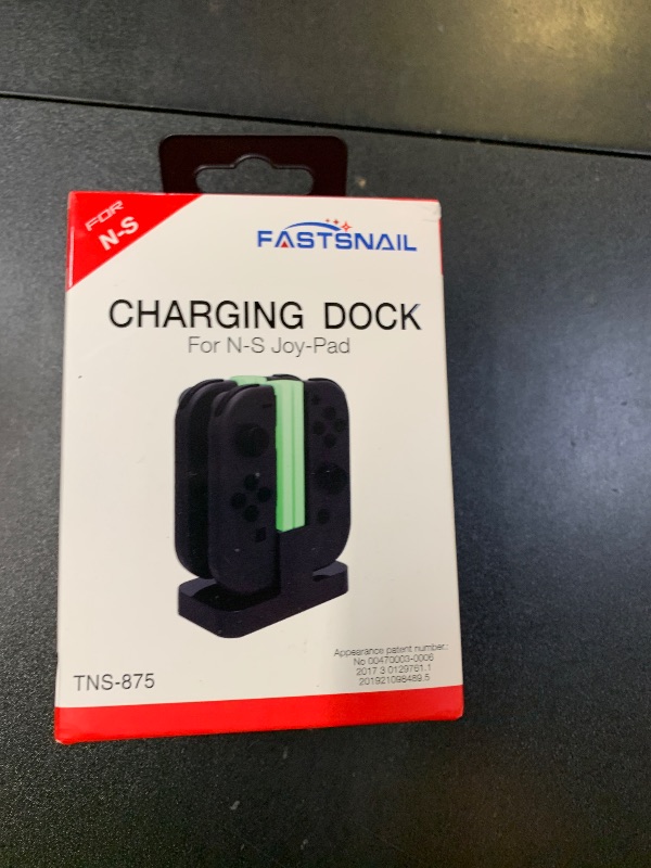 Photo 1 of FastSnail Charging Dock Compatible with Nintendo Switch for Joy Con & OLED Model Controller with Lamppost LED Indication, Charger Stand Station with Charging Cable