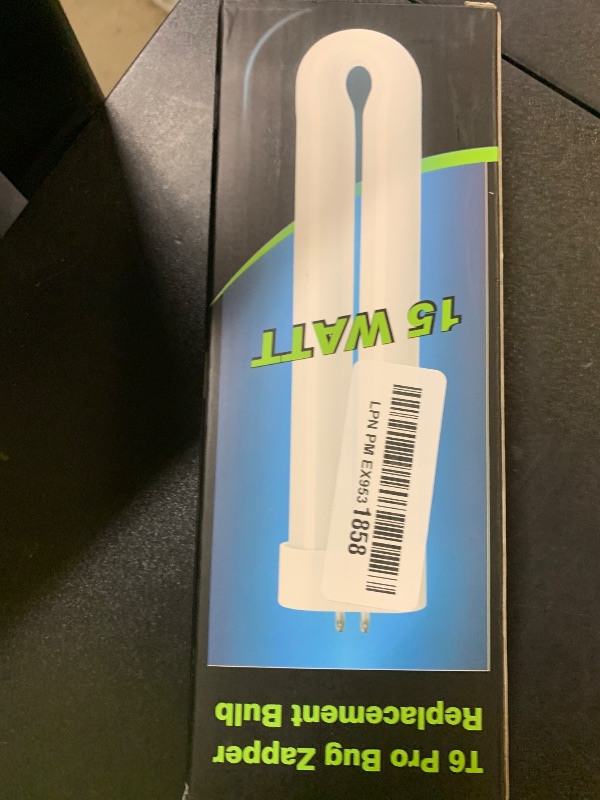 Photo 1 of GOOTOP Replacement Bulb for Zap T6 Pro, K15, T9,X3 Bug Zapper, 15W, 4-Pin Base, U-Tube Bulb Twin Tube Bulb