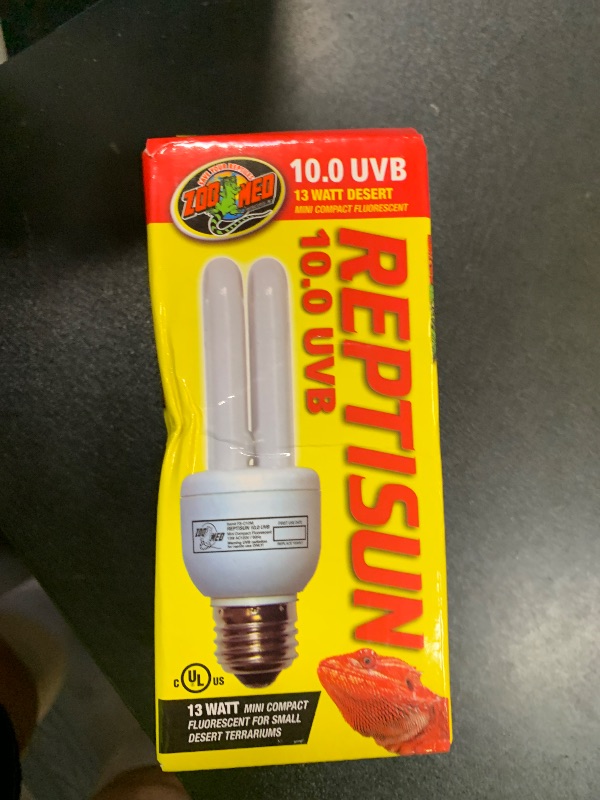 Photo 1 of (2 Pack) Zoo Med Reptisun 10.0 Uvb Mini Compact Fluorescent