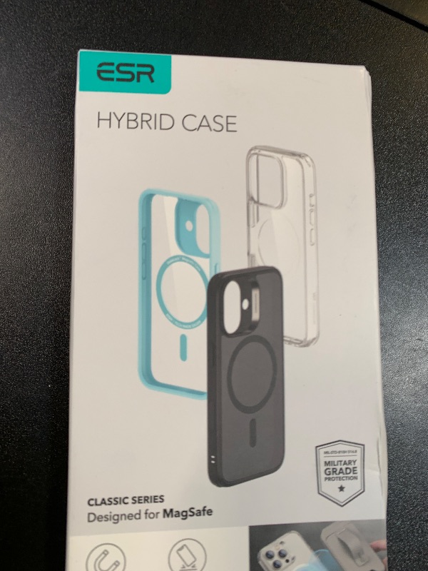 Photo 1 of ESR for iPhone 16 Pro Max Case, Camera Control, Compatible with MagSafe, Shockproof Military-Grade Protection, Magnetic Phone Case for iPhone 16 Pro Max, Classic Hybrid Case (HaloLock), Clear