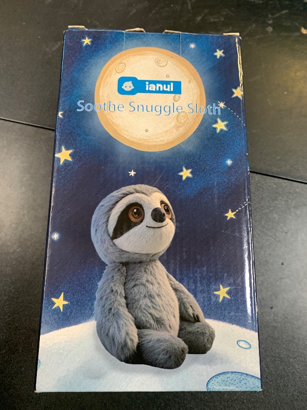 Photo 1 of ianul Breathing Stuffed Animal,Soothing Stuffed Animal for Anxiety Relief with Realistic Breathing Motion, Calming Music, Gentle Lights,Machine Washable,Ideal for Baby Adult and Relaxation (Sloth)