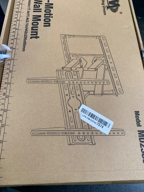 Photo 1 of Mounting Dream TV Wall Mount for 32-65 Inch Television,Mount with Swivel and Tilt, Full Motion Bracket with Articulating Dual Arms, Fits 16inch Studs, Max VESA 400X400 mm, 99lbs, MD2380
