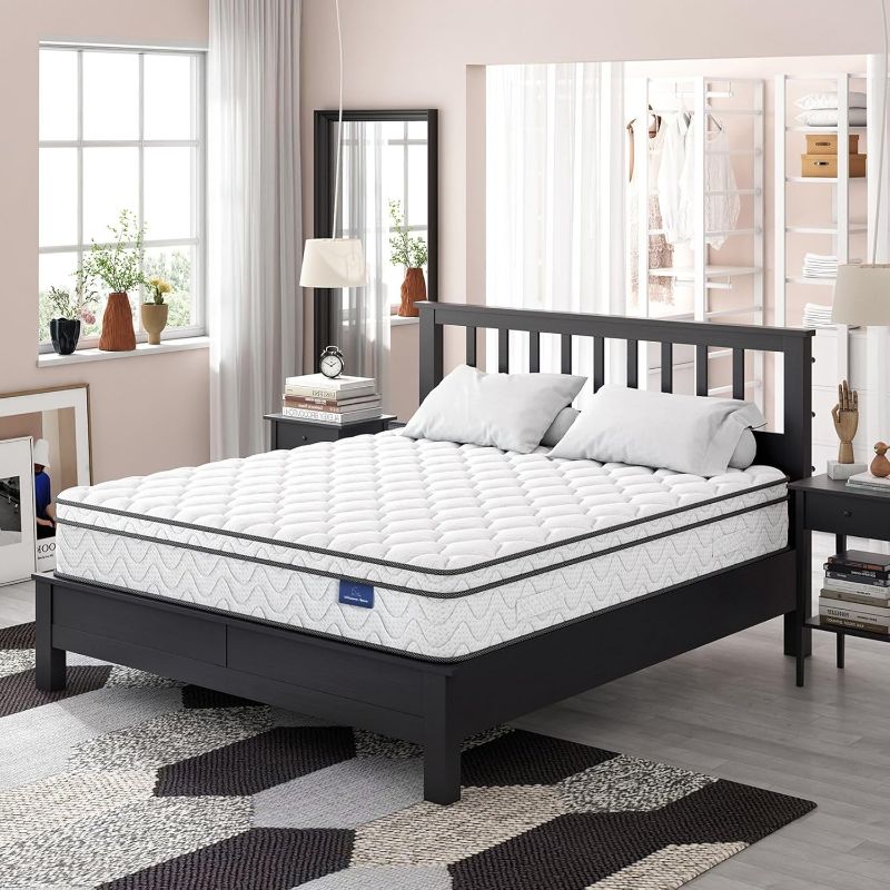 Photo 1 of Vesgantti Twin XL Mattress, 10 Inch Hybrid Mattress in a Box with Memory Foam & Pocket Spring, Ergonomic Design & Pressure Relief, Medium Firm Feel,39"*80"*10"
