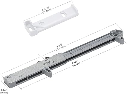 Photo 1 of 10-Pack Rok Hardware Soft Close for Wood Drawers/Soft Close Drawer Adapter/Add-On/Retrofit (White), SCD104W