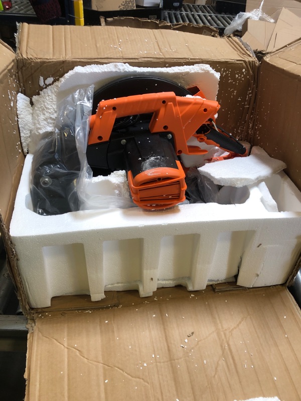 Photo 1 of VEVOR Chop Saw, 14''/355mm Blade Diameter Cut Off Saw, 2800W 1200RPM Steel Cutting Machine, 0-45° Adjustable Dry Cut Chop Saw, Miter Saw for Cold Cut Saw for Steel/Iron/Aluminum, Black