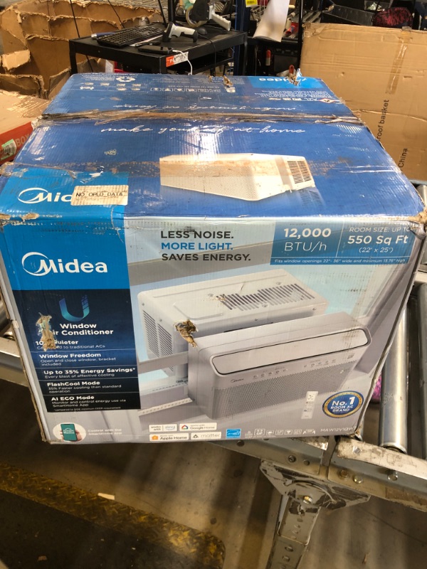 Photo 1 of Midea MAW12V1QWT U-Shaped AC Window Air Conditioner