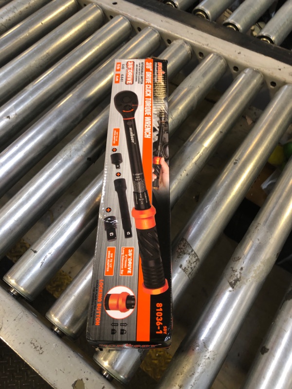 Photo 1 of HORUSDY 3/8" 5PCS Torque Wrench Set(5–45 ft-lb/ 6.8–61 Nm) – Torque Wrench 3/8 Drive with 3" Extension, 3/8" to 1/4" & 3/8" to 1/2" Adapters, Case for Bike, Car, Moto & Other Repair