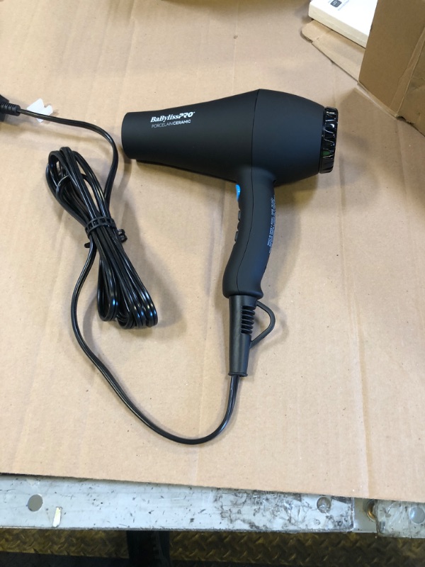 Photo 1 of BaBylissPRO Porcelain Ceramic Carrera Professional Hair Dryer Professional Dryer Prepack, Corded electric