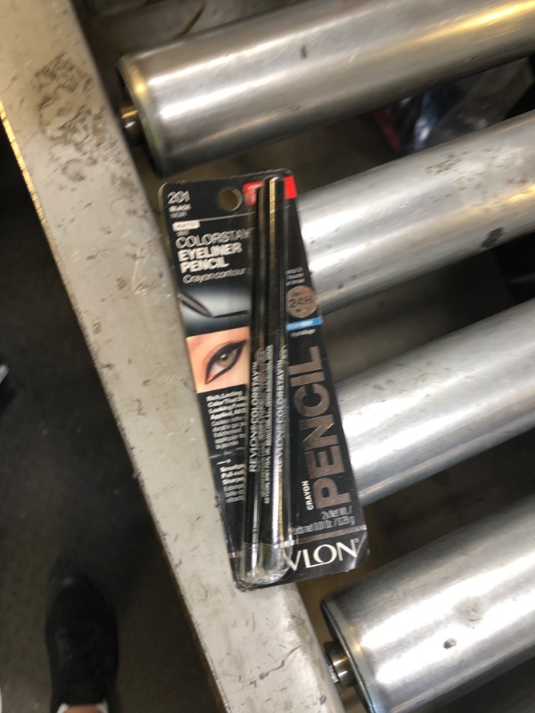 Photo 1 of Revlon ColorStay Pencil Waterproof Eyeliner, Smudge-Proof, Eye Makeup with Built-In Sharpener, 201 Black, 2 pack