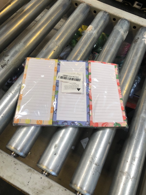 Photo 1 of 9 Pack Fruit Design Grocery List Pad for Fridge: Full Magnet Back Shopping Lists with 25 Sheets Per Note Pads