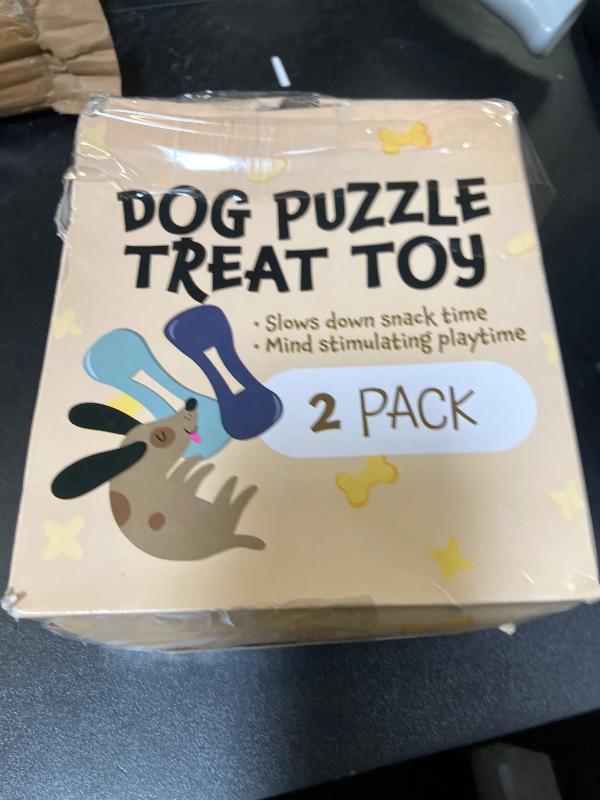 Photo 1 of Evergreen Pet Supplies Dog Bully Stick Hider Puzzle Toy - 2-Pack, Green & Blue, Medium/Large Breeds - Interactive Treat Dispenser & Chewer-Resistant Feeder for Aggressive Chewers